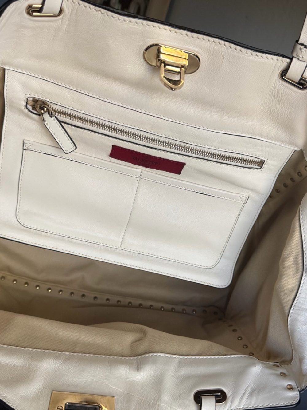 Valentino Garavani rockstud white bag - Picture 2 of 7